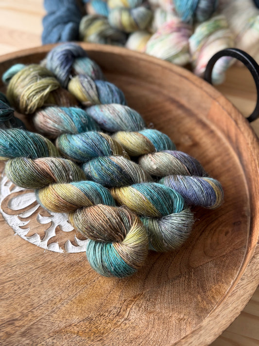 Merino Linen Singles - Bluebird