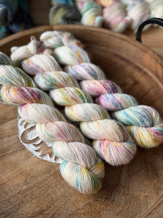 Merino Linen Singles - Flower Power