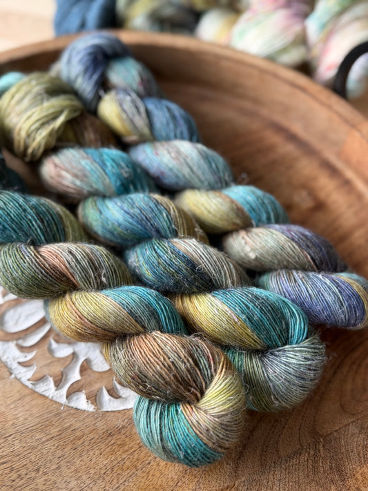 Merino Linen Singles - Bluebird