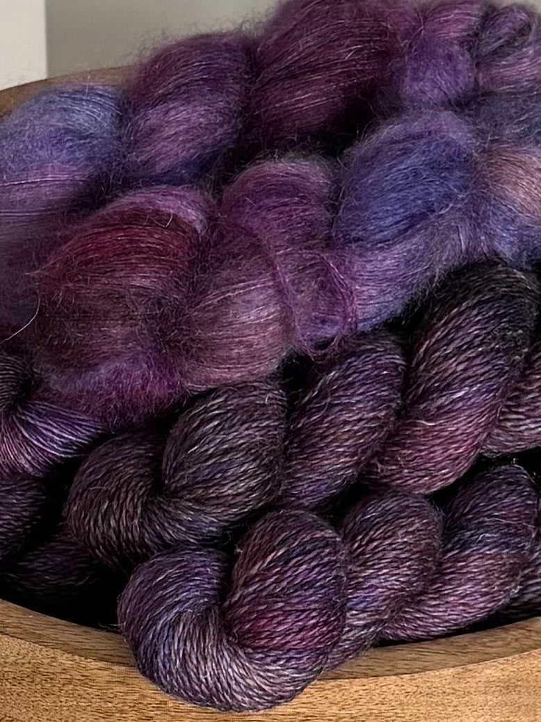 Merino Linen Twist - Plum Pudding